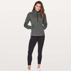 lululemon athletica Gray/Lavender Fleece Hoodie Sweatshirt